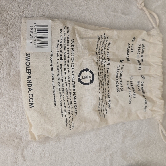 Swole Panda Woven Belt Size Large Black - Picture 11 of 11